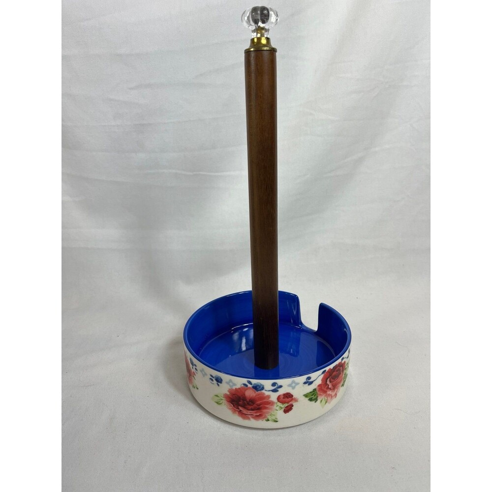 The Pioneer Woman Heritage Floral Stoneware Paper Towel Holder